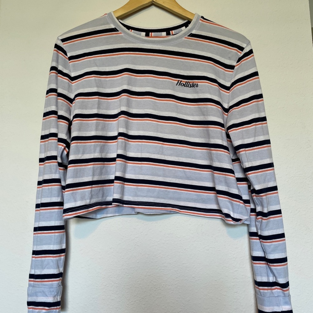 Hollister Striped Cropped T-Shirt